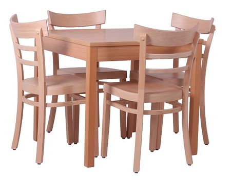 Dřevěné stoly a židle do restaurace
