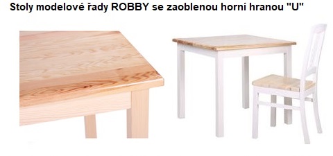 Dřevěné stoly masivní borovice