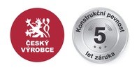 5ti letá záruka na konstruční pevnost od českého výrobce