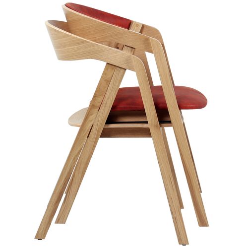 Dřevěné designové židle LEMONA S s  možností stohování
